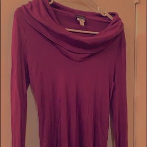 Purple Turtleneck Sweater